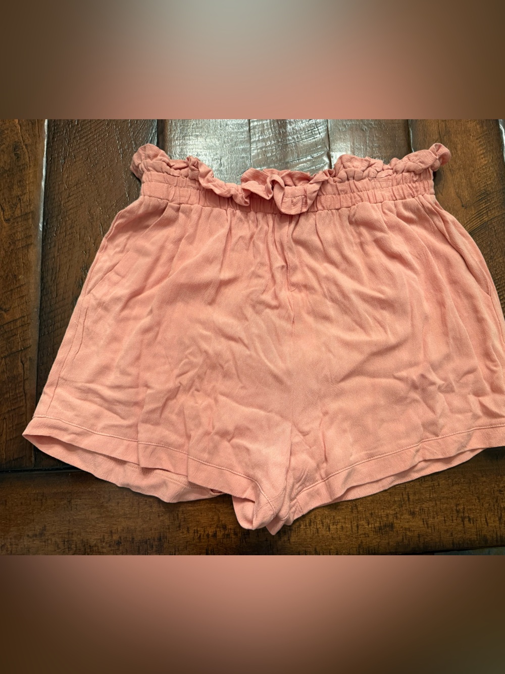 NWT Light Pink Ruffle Waist Casual Shorts